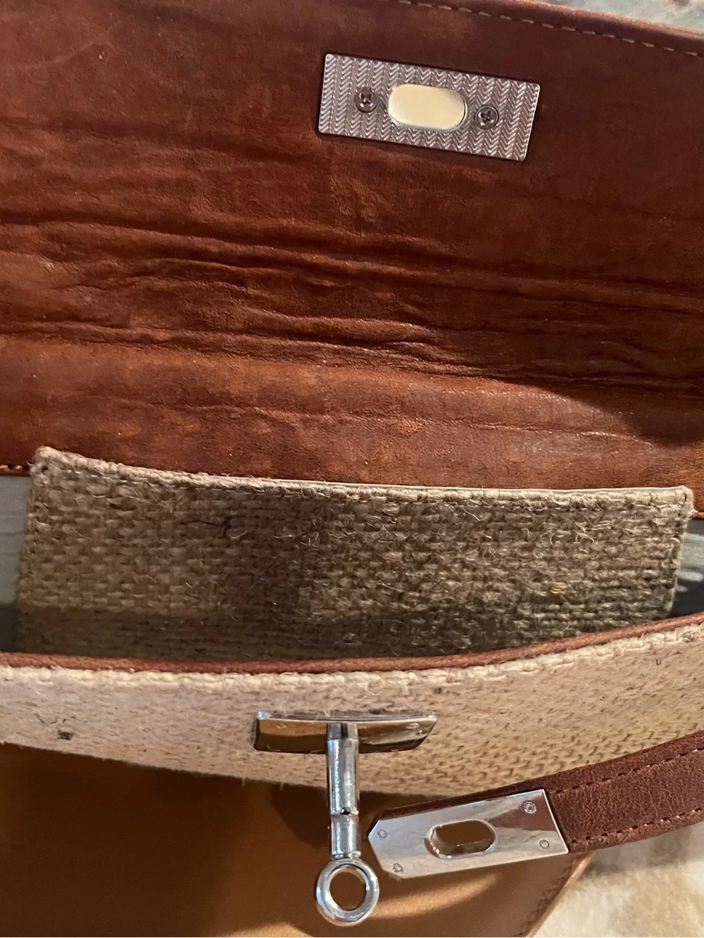 DLD Beach Panier Cuir top handle bag